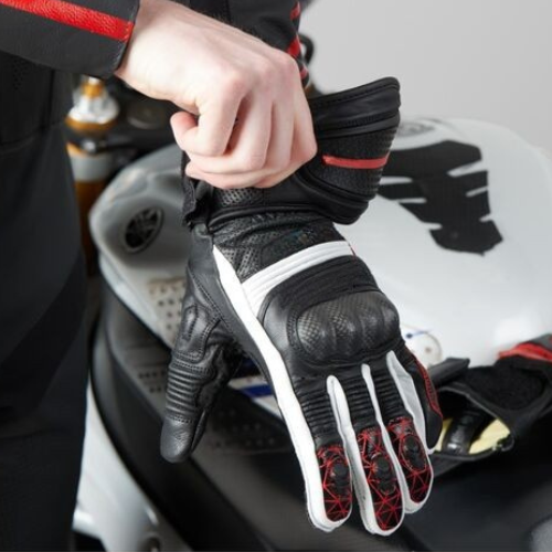 All-Season Full Finger Motorcycle Gloves with Thermal Lining & Impact Protection