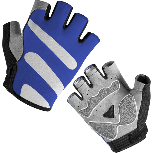 Helmorix High Visibility Reflective Urban Commuter Gel Padded Half Finger Cycling Gloves